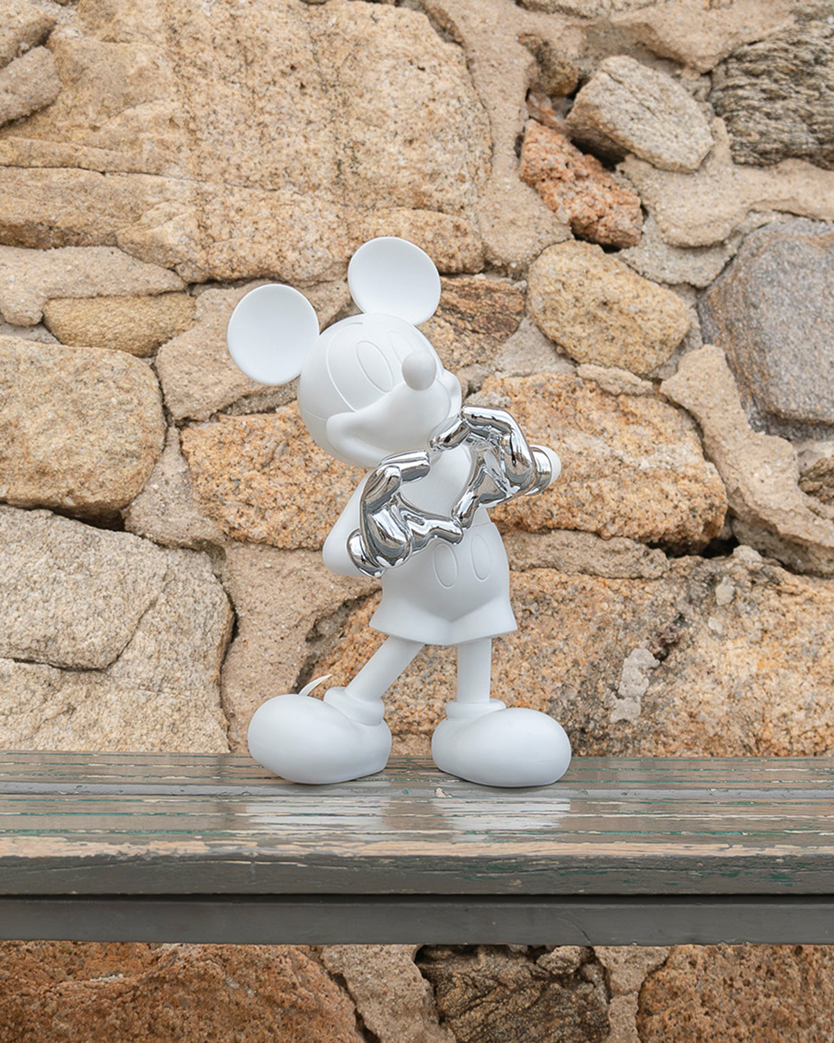 Mickey With Love White & Silver