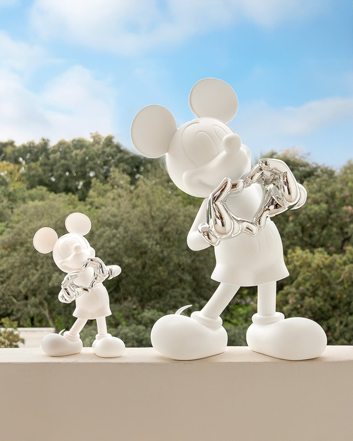 Mickey With Love White & Silver