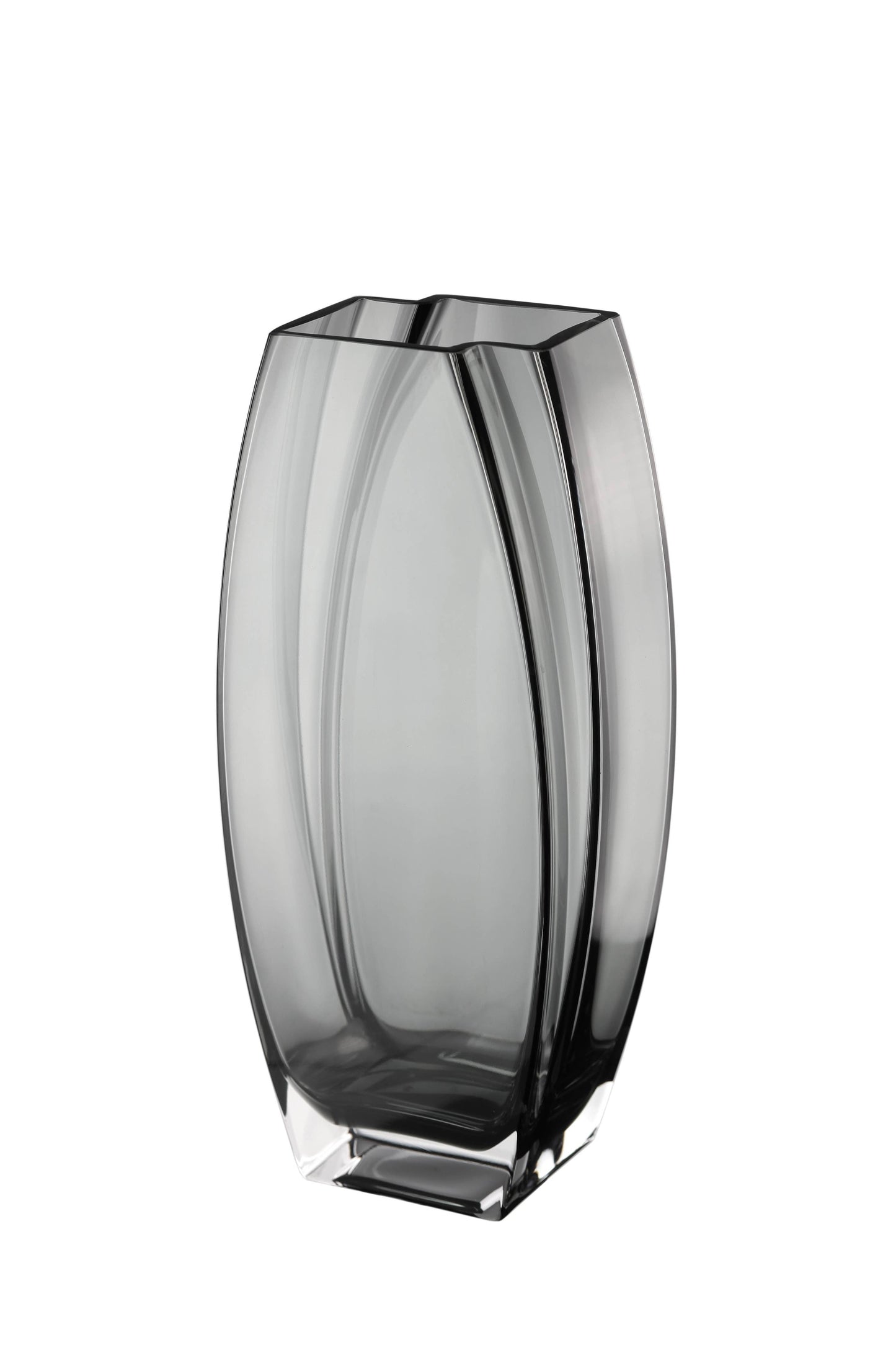 Precision Vase Transparent Gray - 10"H