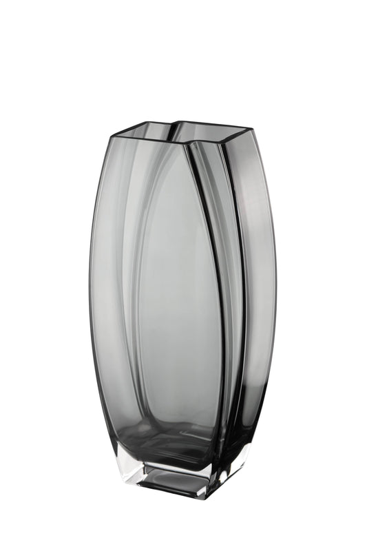 Precision Vase Transparent Gray - 12"H