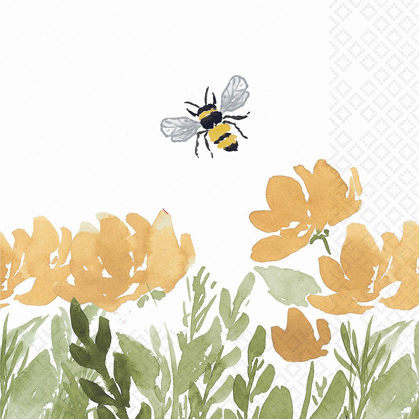 Paper Cocktail Napkins 20 Ct Bee Field