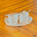 Diamond-Cut Sugar & Creamer Set