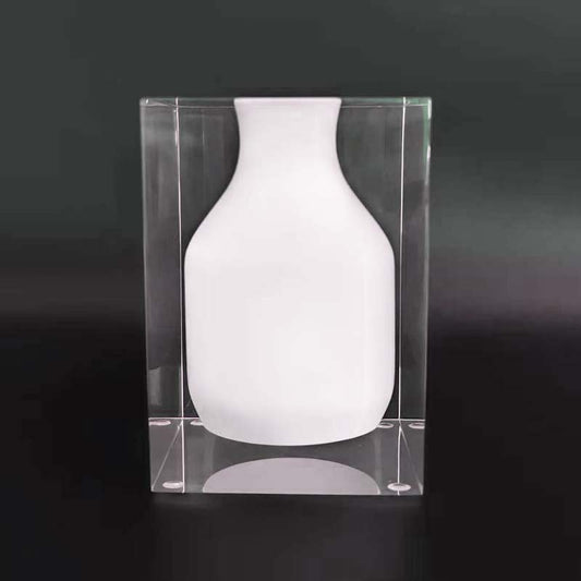 Floating Narrow Neck Vase – Hamptons White