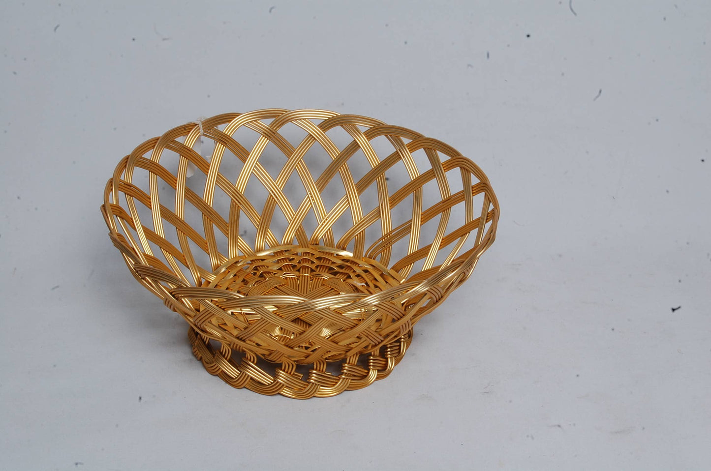 Bread/Fruit Basket - Gold Weave