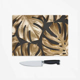 Gold Monstera Cheese Plant Chopping Board