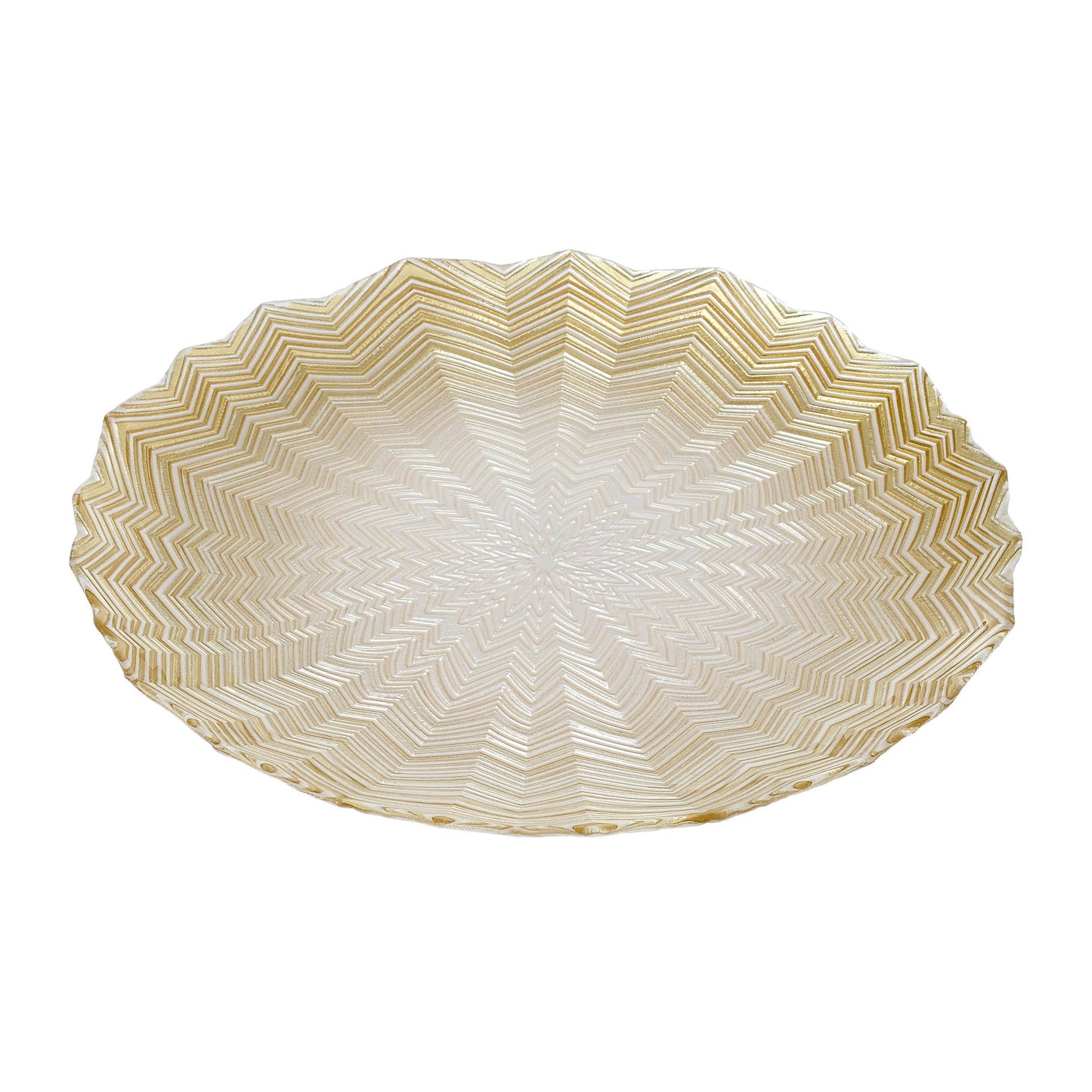 Morrocan Design Glass - Cake Platter