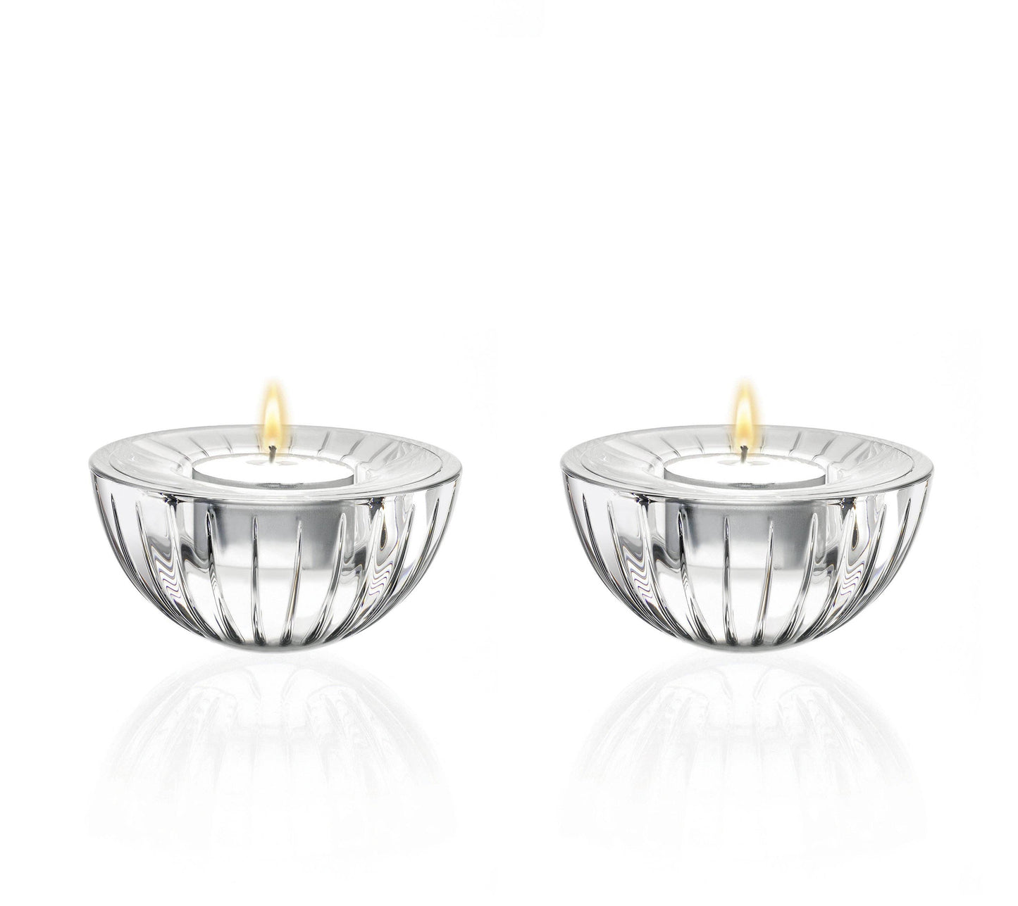 Tea Light Candle Holder Set of 2, 3.5" Diameter, Solaris