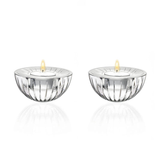 Tea Light Candle Holder Set of 2, 3.5" Diameter, Solaris