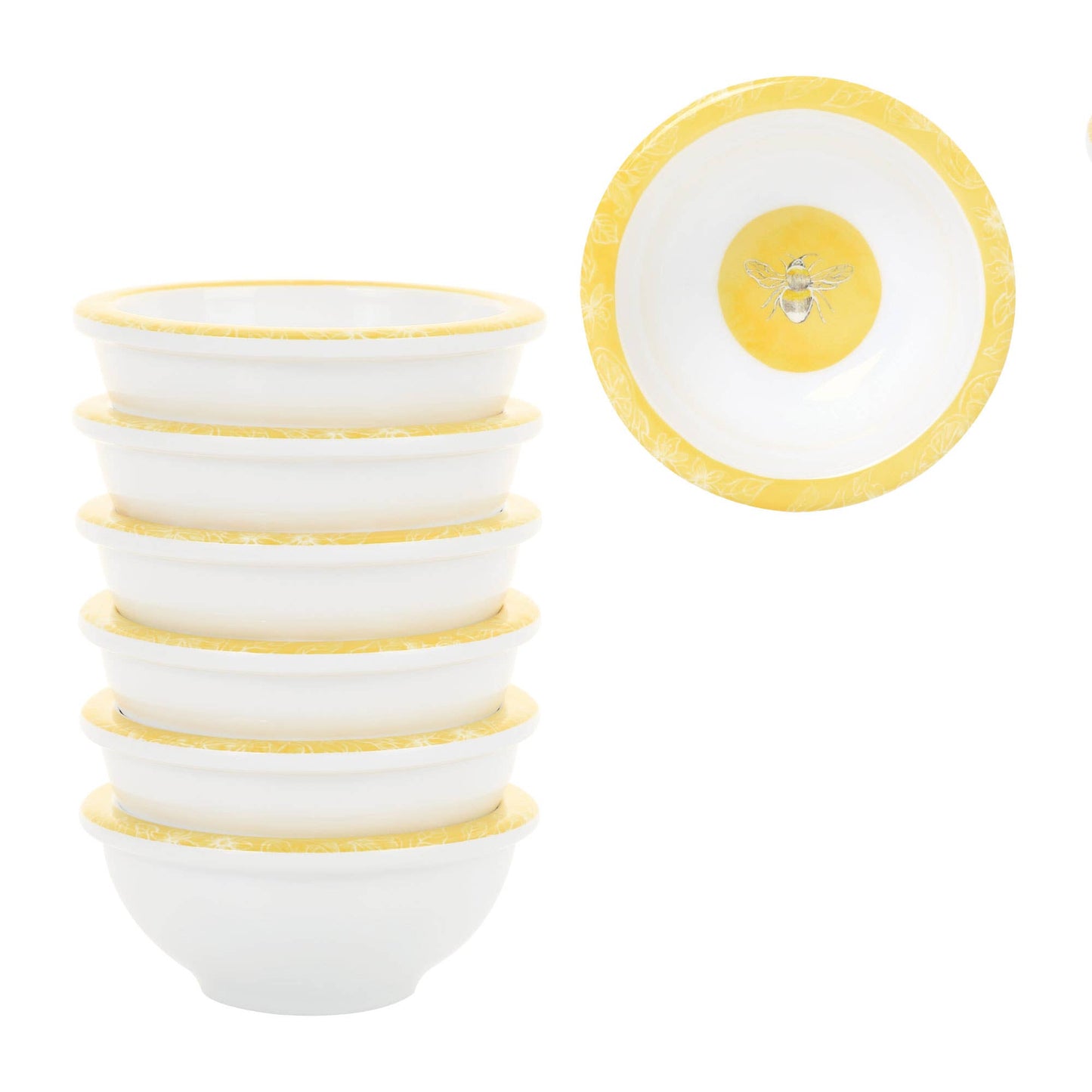 6-Piece Sweet Bee 3 3/8" Mini Bowl