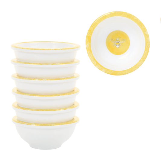 6-Piece Sweet Bee 3 3/8" Mini Bowl