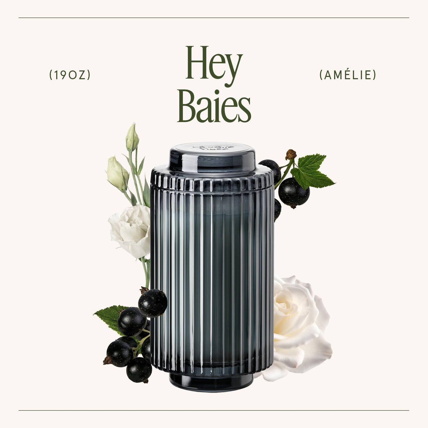 Scented Candle - Hey Baies - 19oz | La Jolie Muse