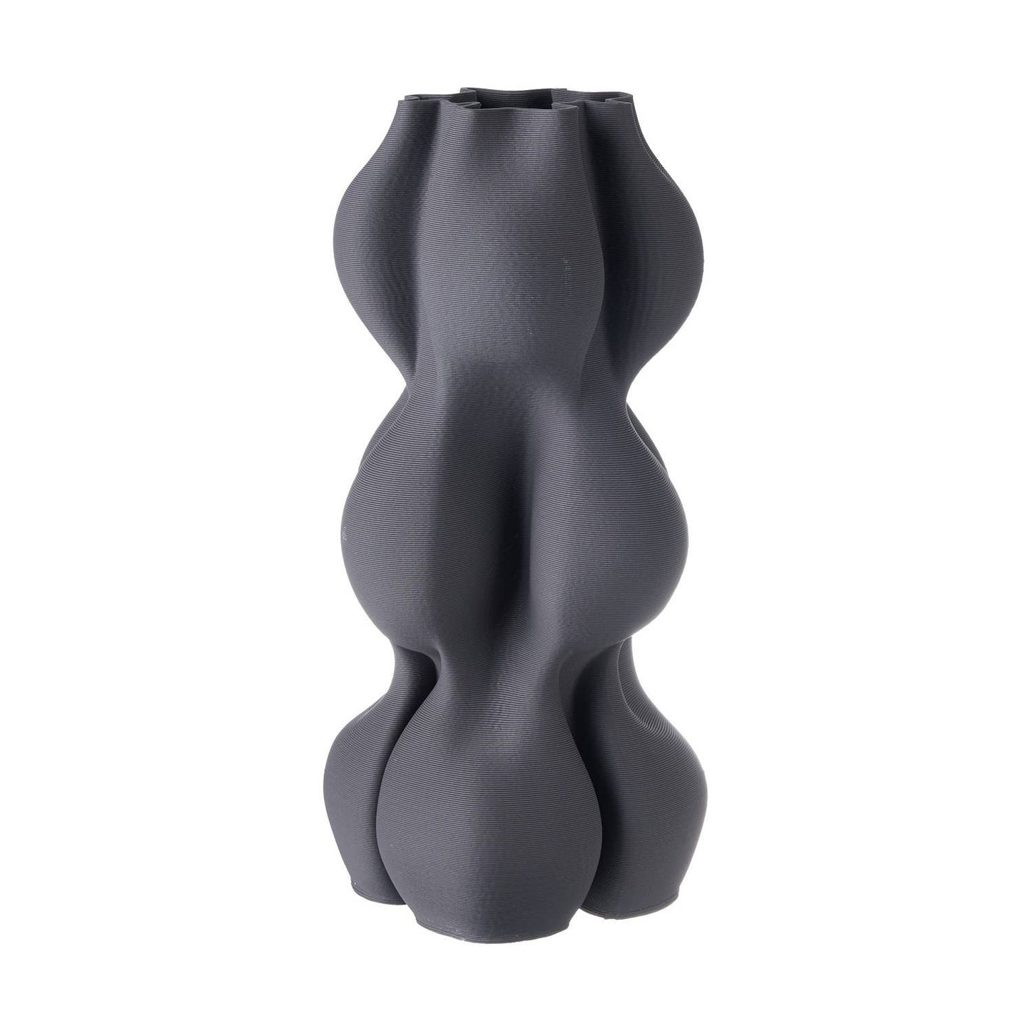 Bubble Ceramic Vase Black - Large