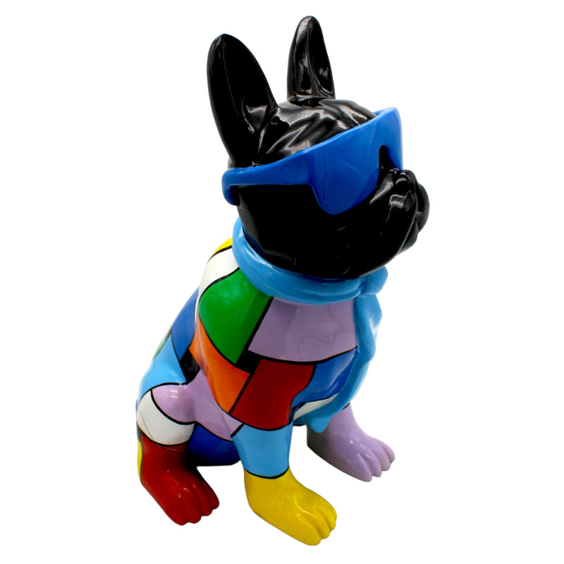 Resin Frenchie Splatter - Sculpture