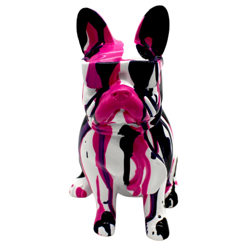 Resin Frenchie Glasses - Sculpture