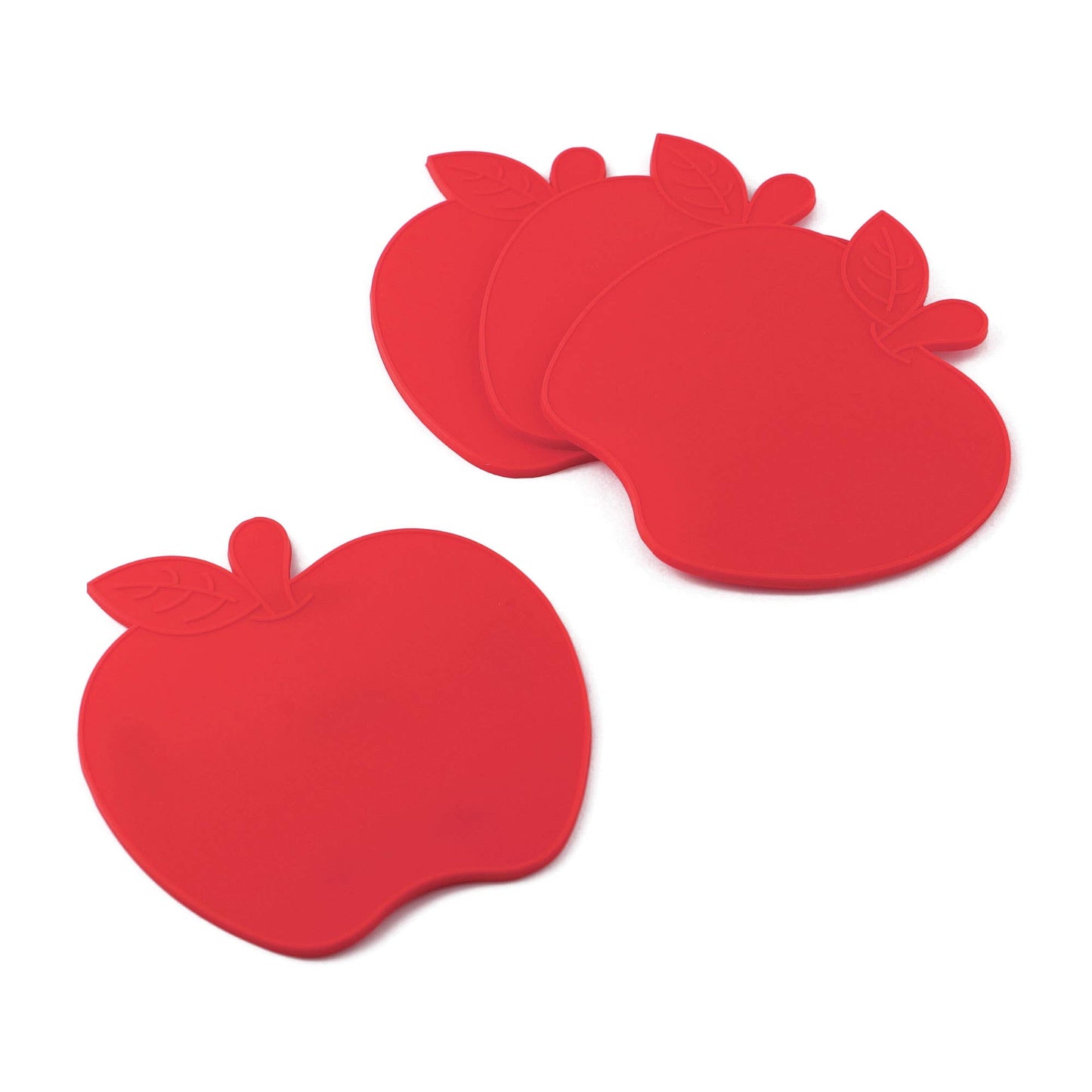 Apple Silicone Coaster - Set of 4