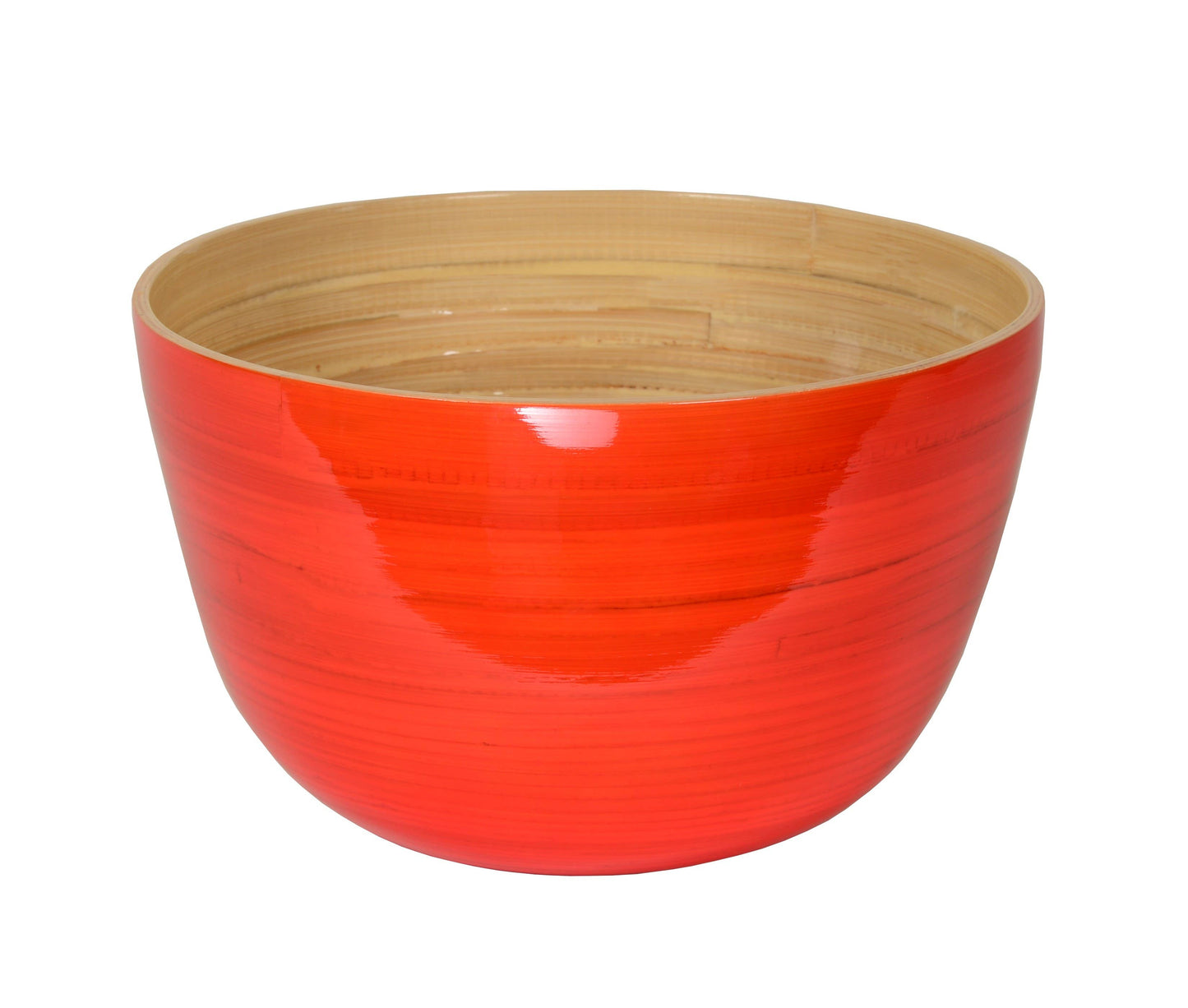 Bamboo Mixing Bowl  & Server Set -  Orange