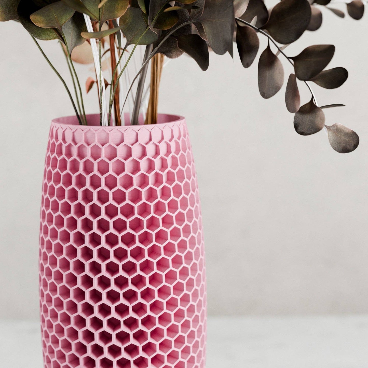 Modern Textured Vase | Honeycomb Collection