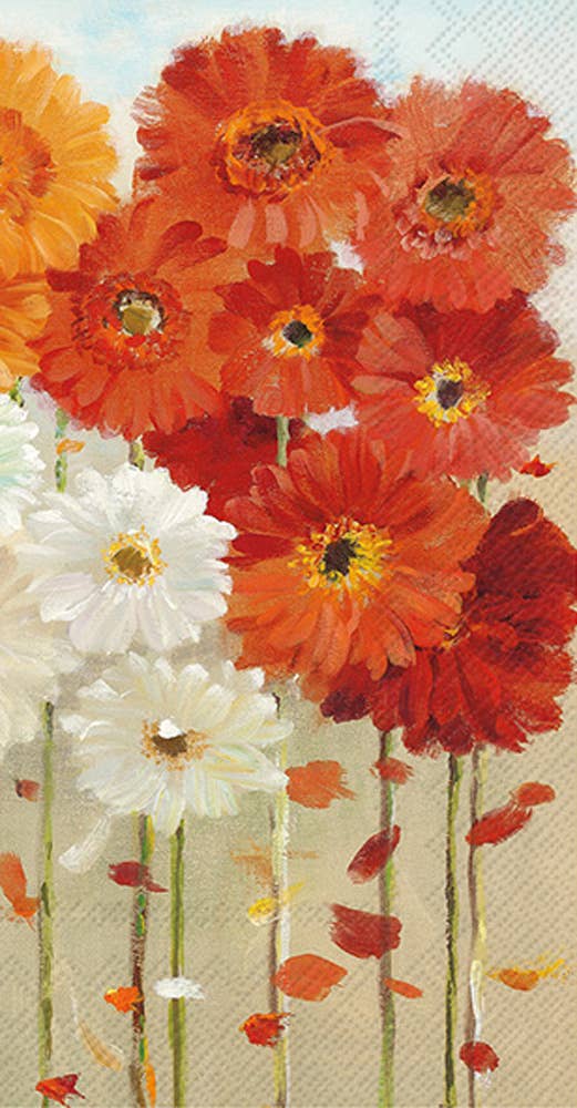 Paper Guest Towels 16 Ct Daisies Fall Autumn