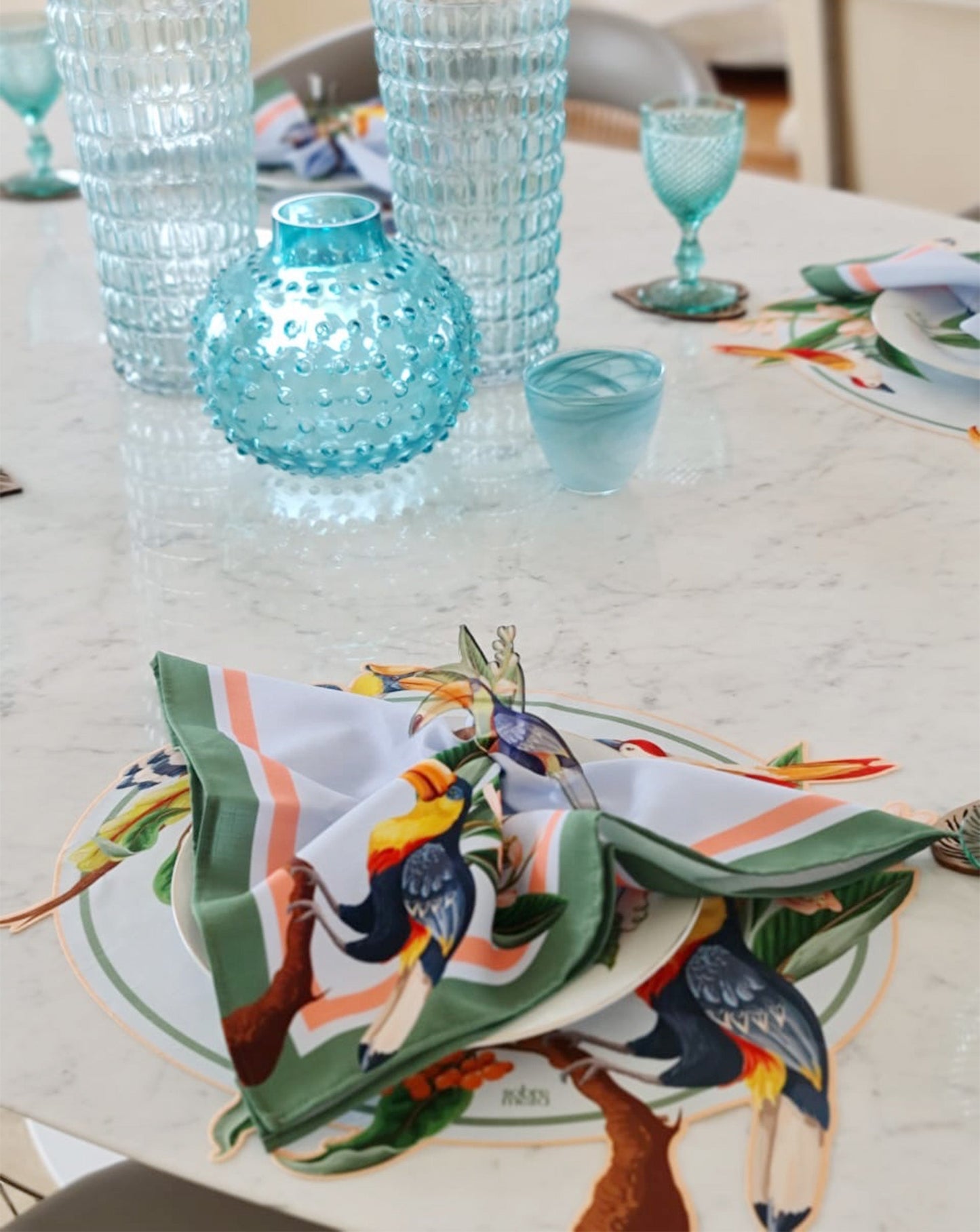 Tucan Acrylic Napkin Rings (set of 6)