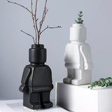 Brick Man Flower Vase