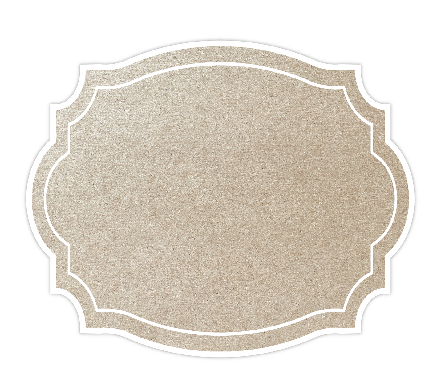 VINTAGE FRAME CRAFT PAPER LOOK AND WHITE BORDER PAPER PLACEMAT