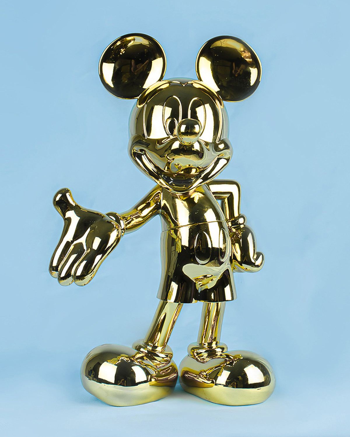 Mickey Welcome Chromed Gold