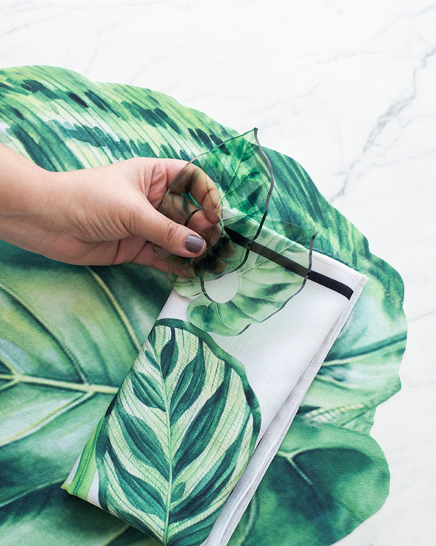 Foliage Spill-Proof Placemats (set of 6)