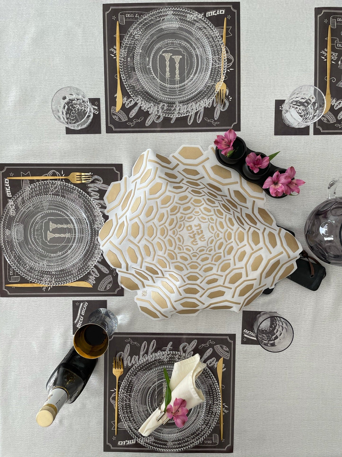 SHABBAT CHALK PAPER PLACEMAT