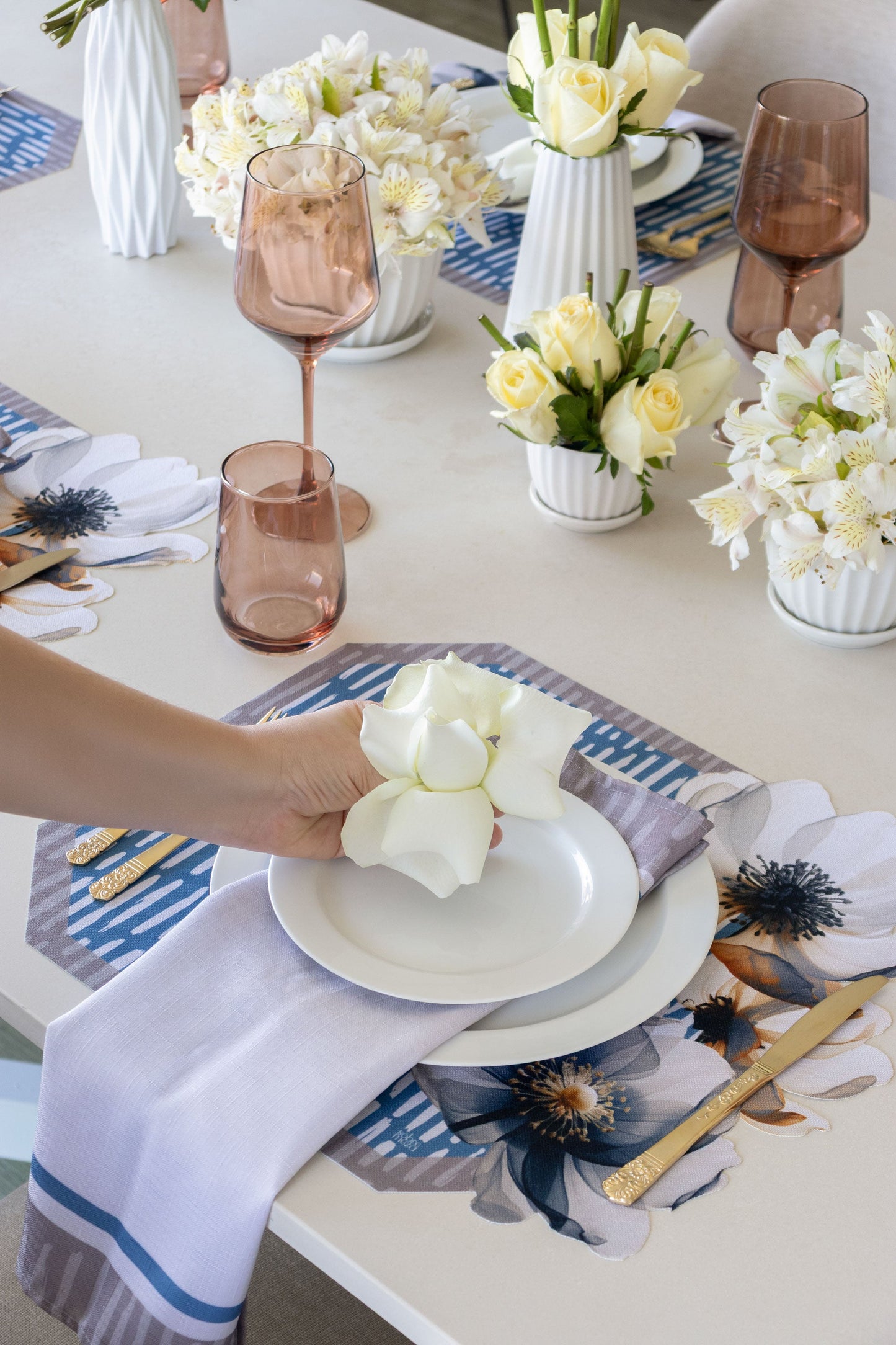 Nude Bloom Spill-Proof Placemats (set of 6)