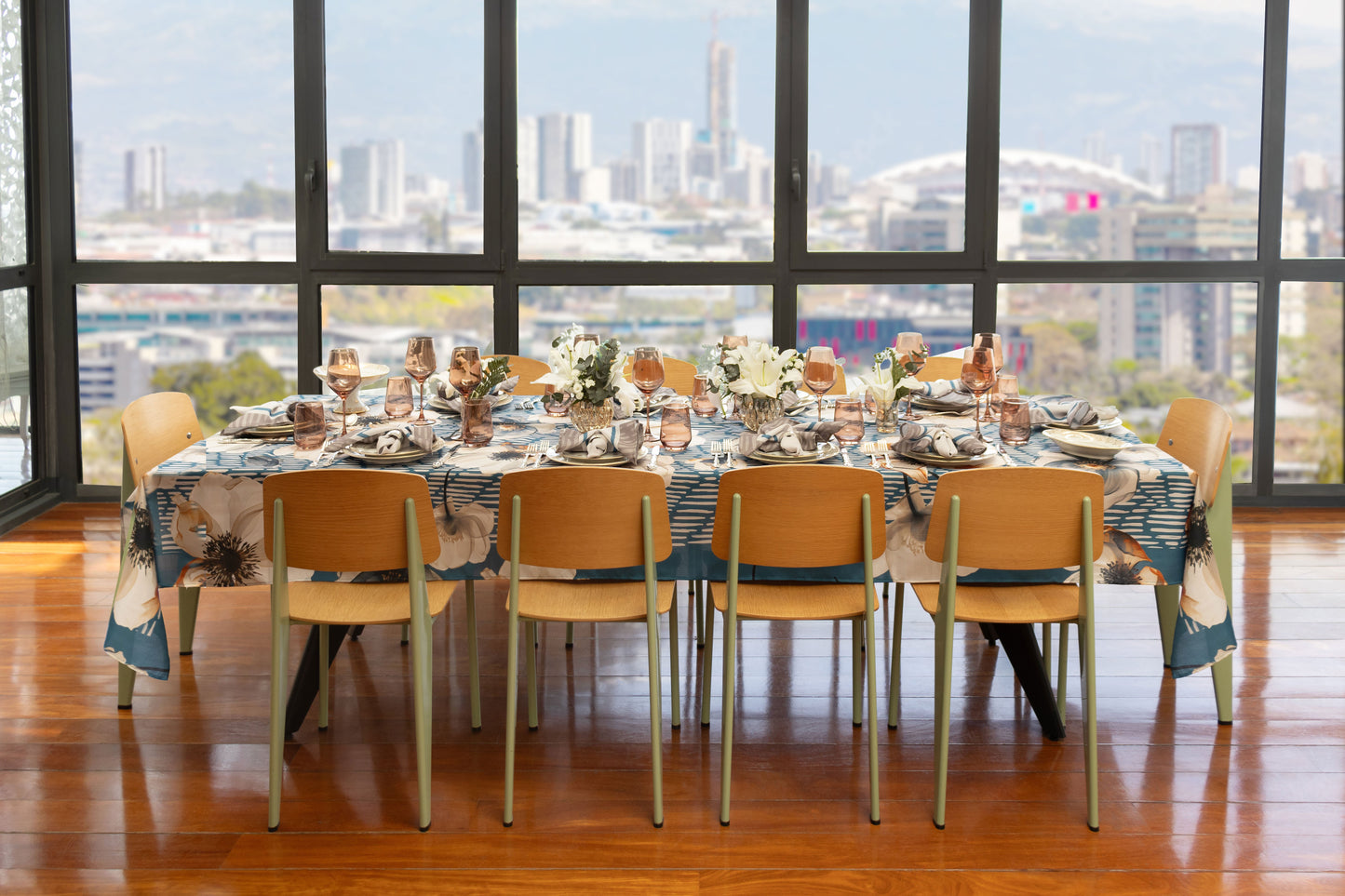 Nude Bloom Easy-Care Tablecloth