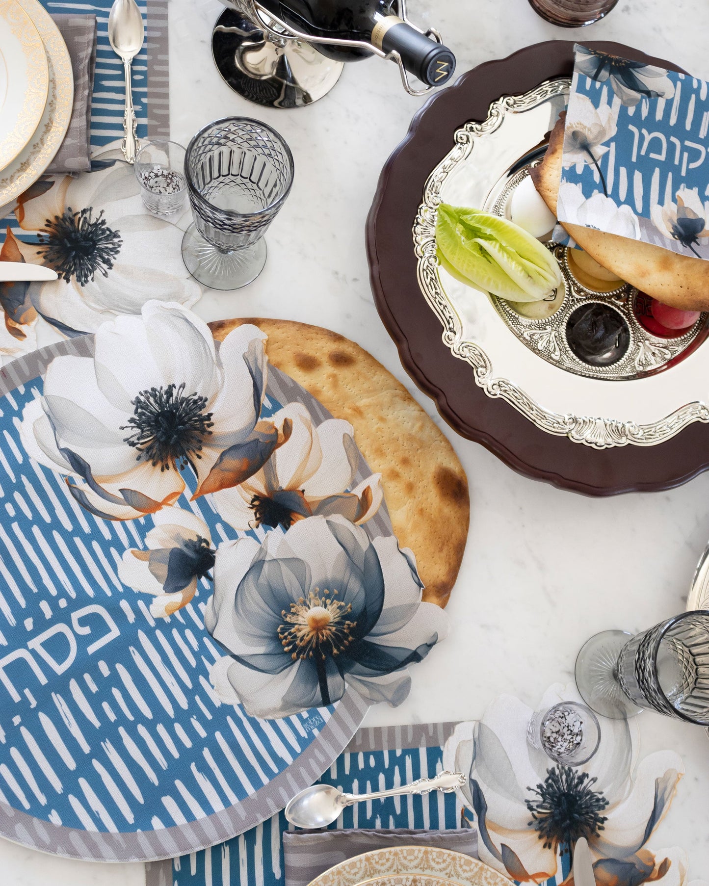 Nude Bloom Matzah Cover & Afikoman Bag