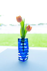 stripes Glass Vase - Flower Vase