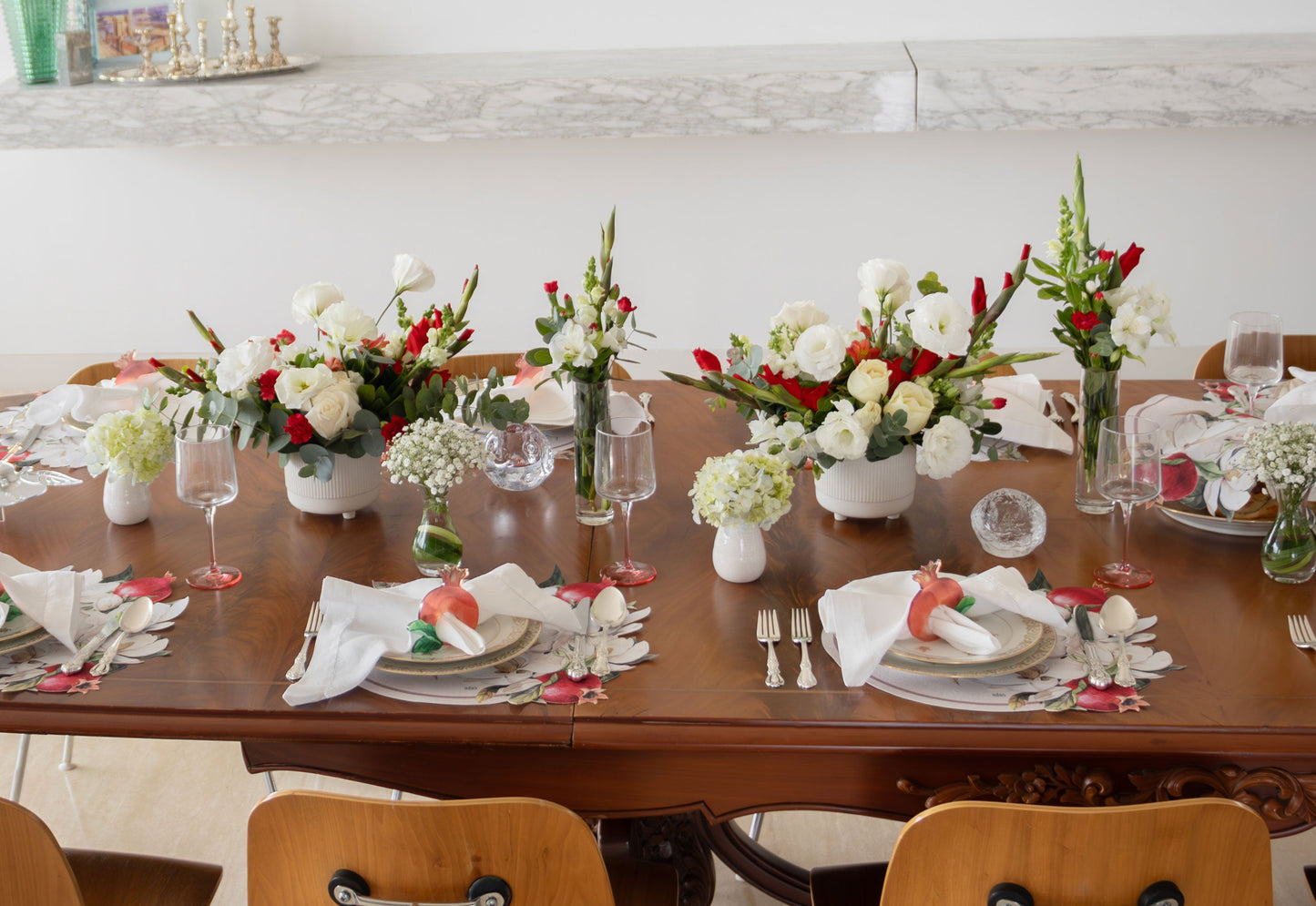 Pomegranate Spill-Proof Placemats (set of 6)