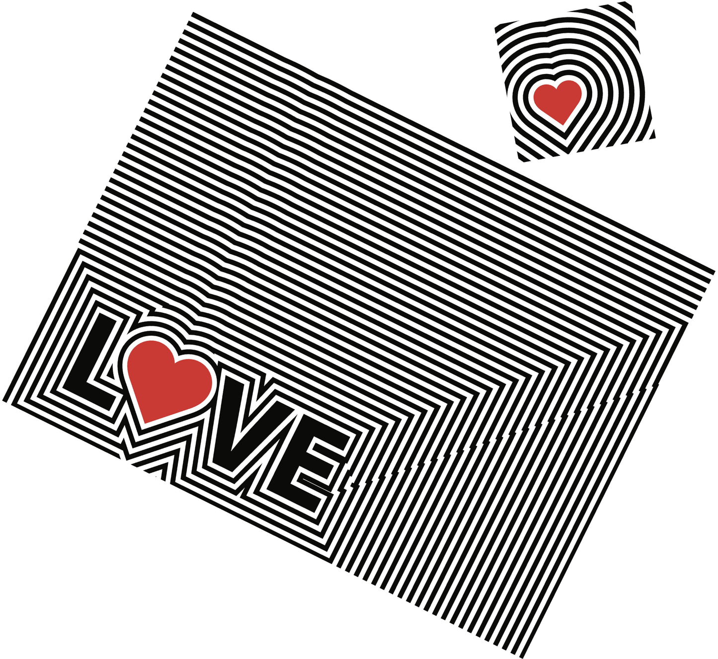 LOVE GEOMETRIC PAPER PLACEMAT