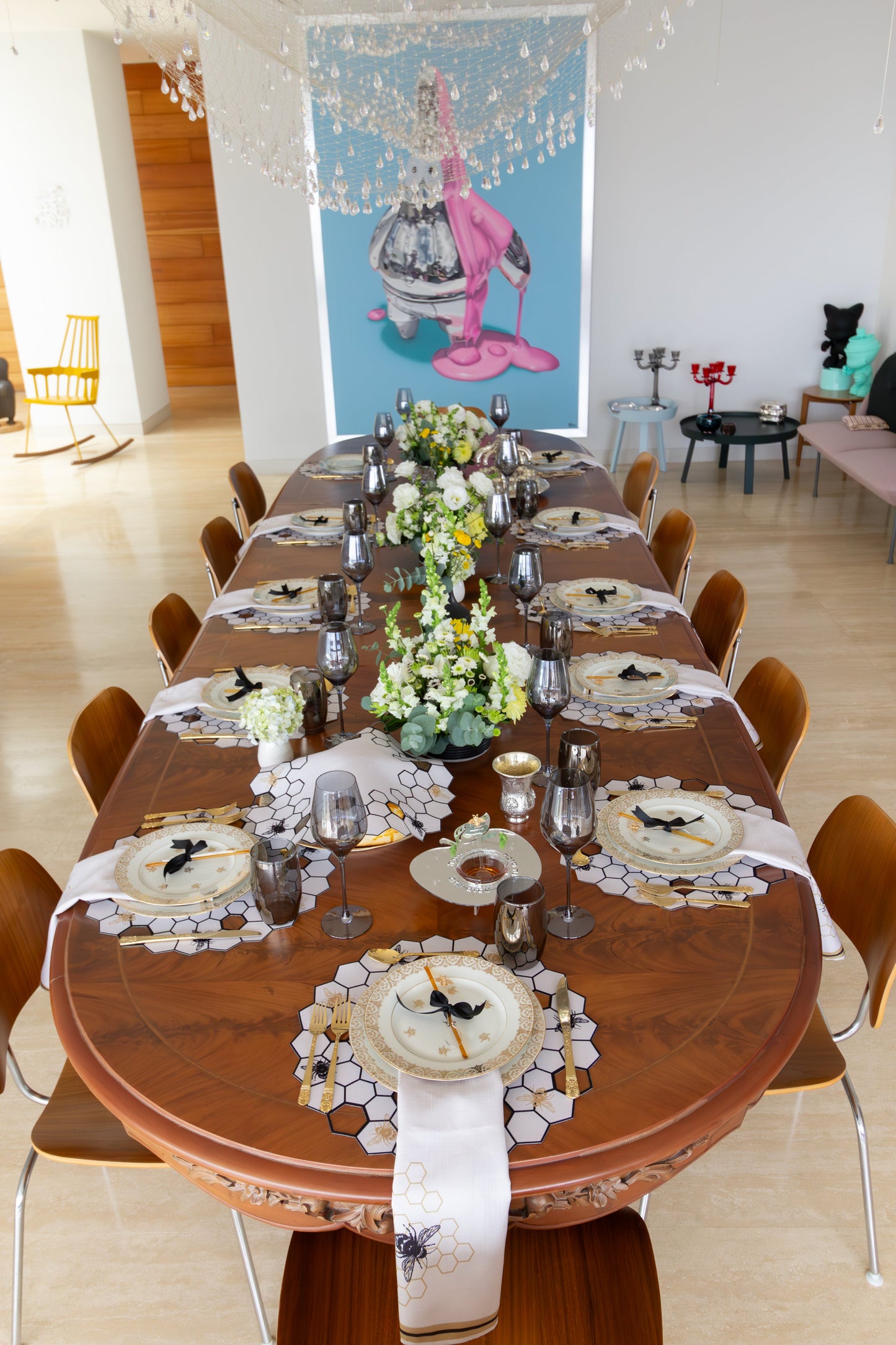 Bee Hive Easy-Care Napkins (set of 6)