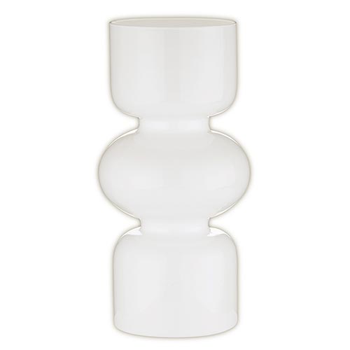 Glass Bubble Small White - Vase