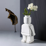 Brick Man Flower Vase