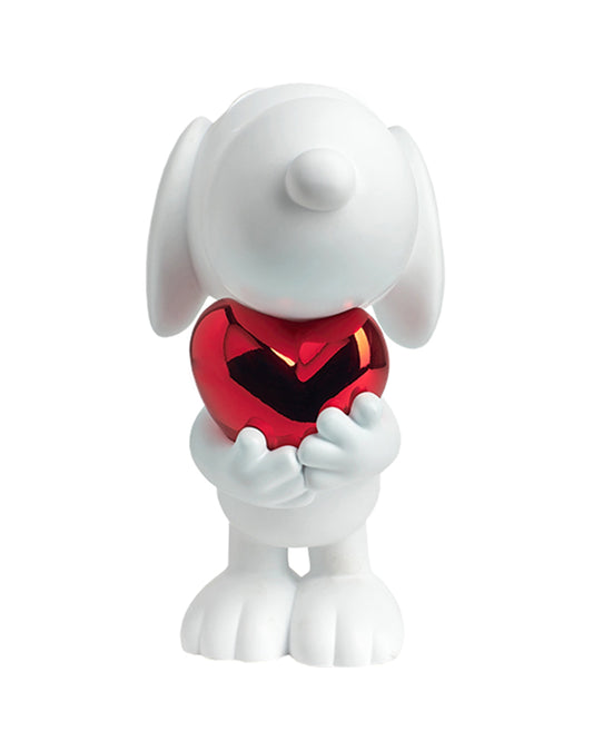 Snoopy Heart White & Red