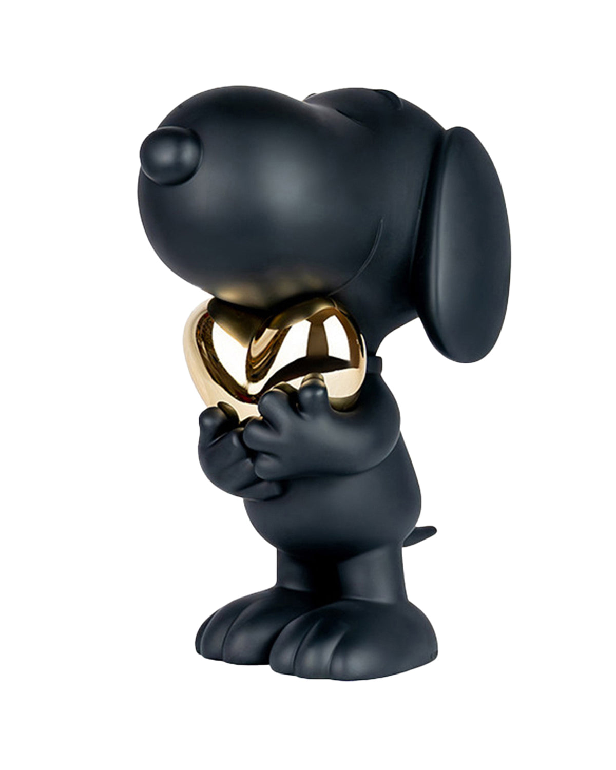 Snoopy Heart Black & Gold