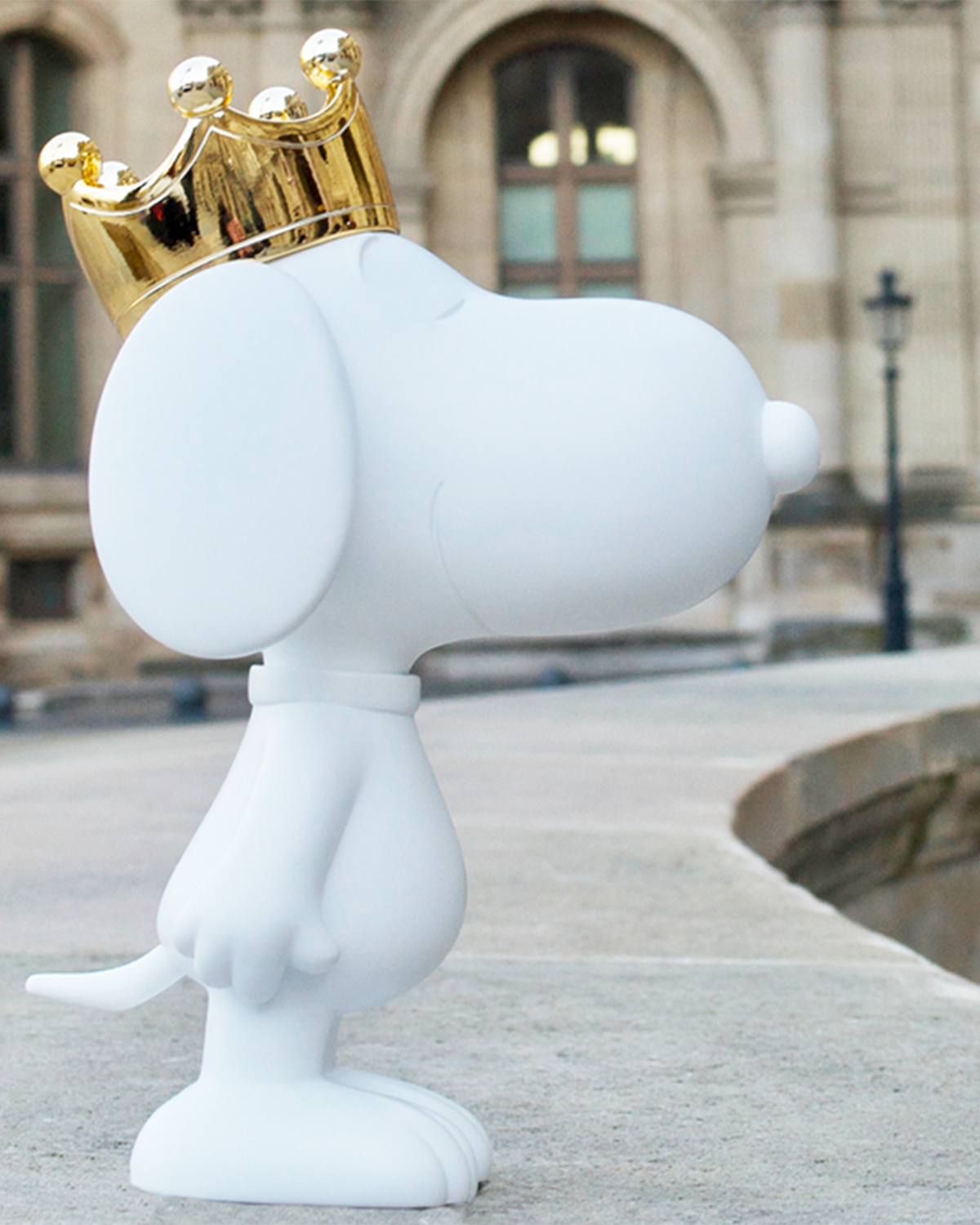 Snoopy Crown White & Gold