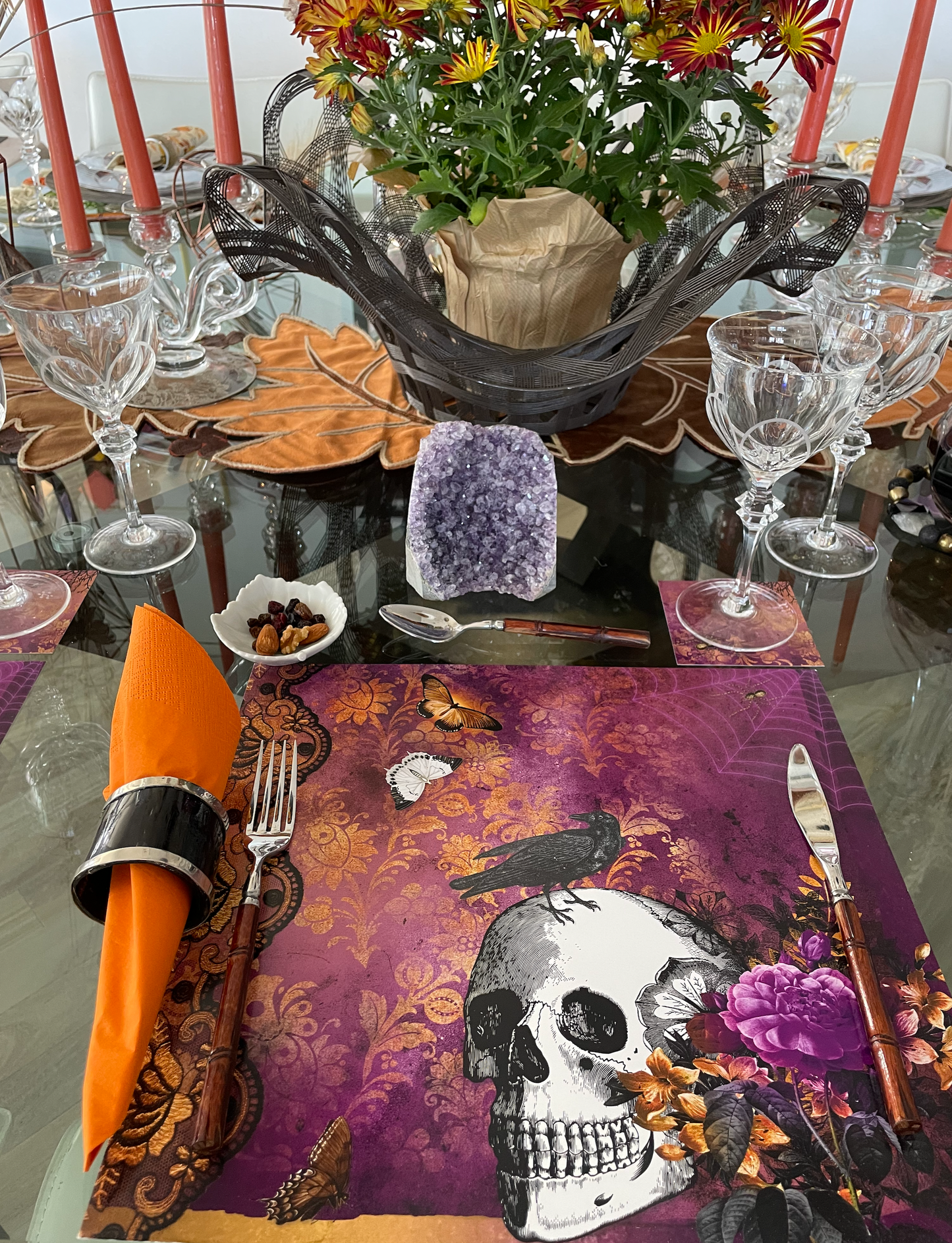 HALLOWEEN SKULL PLACEMAT