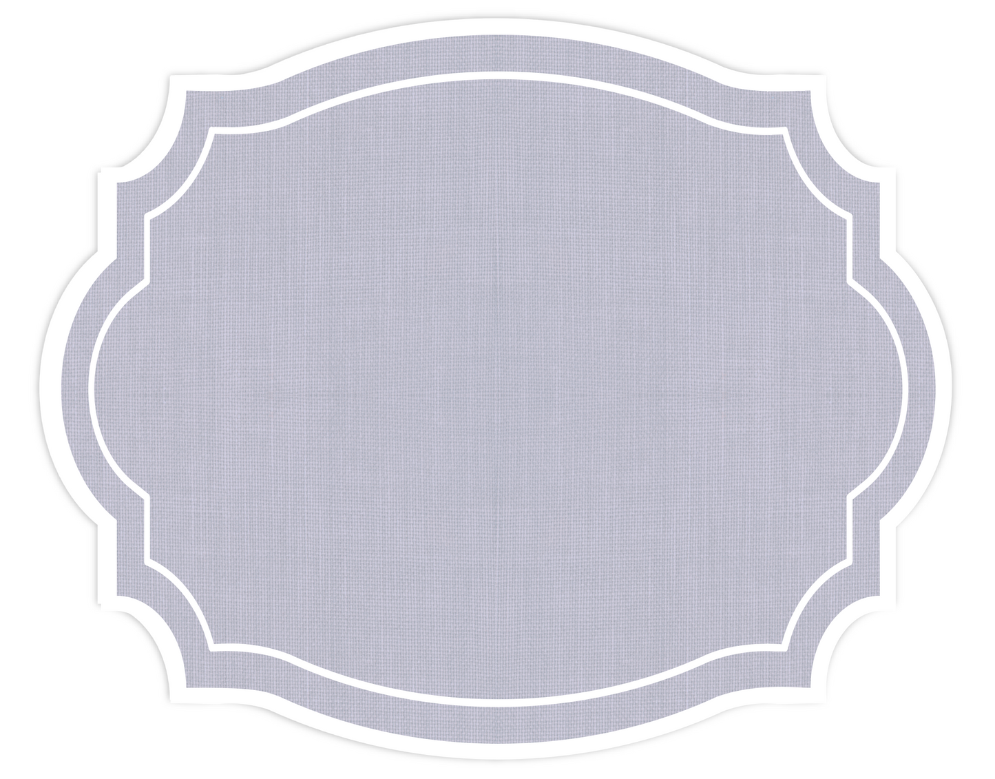VINTAGE FRAME LAVANDER PAPER PLACEMAT