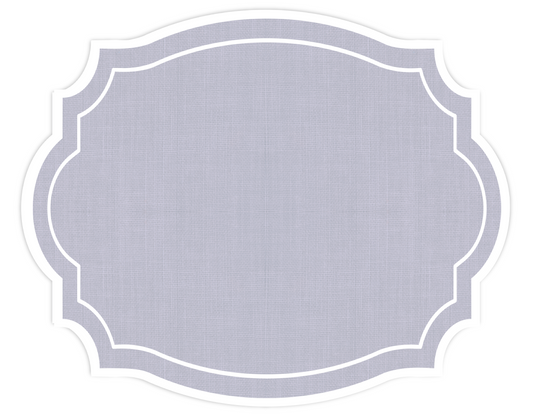 VINTAGE FRAME LAVANDER PAPER PLACEMAT
