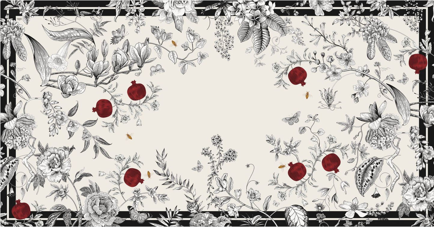 POM Noir Easy-Care Tablecloth