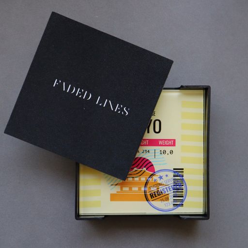 Printed Glass Coaster Set of 6