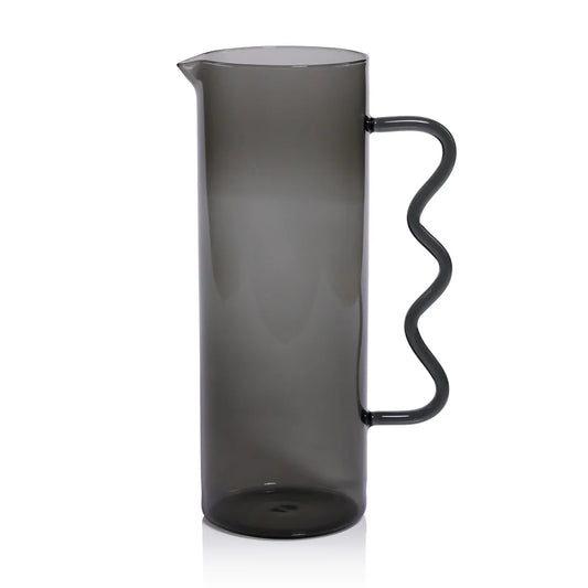 Large Squiggle Pitcher - Smoke