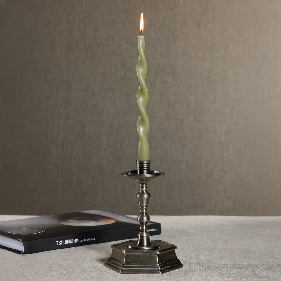 Twist Taper Candles - Pair