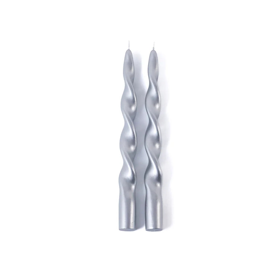 Twist Taper Candles - Pair