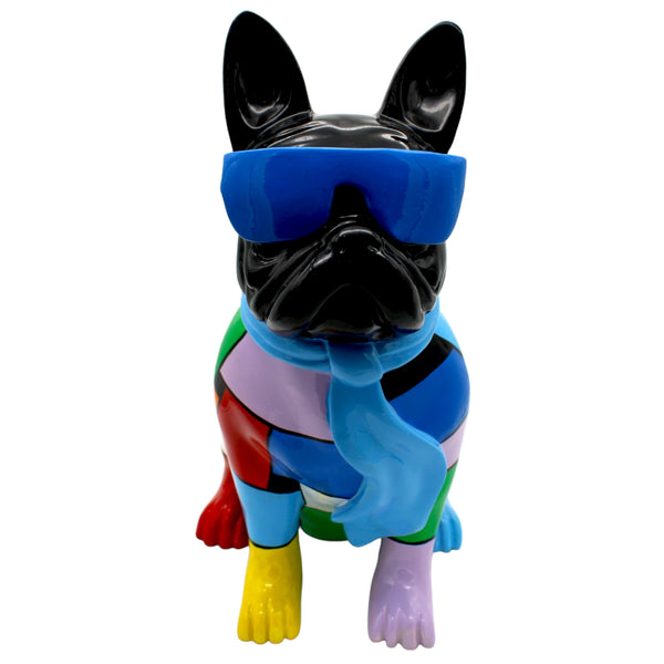 Resin Frenchie Splatter - Sculpture