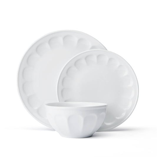 Everyday White® Vintage 12-Piece Dinnerware Set, Service for 4